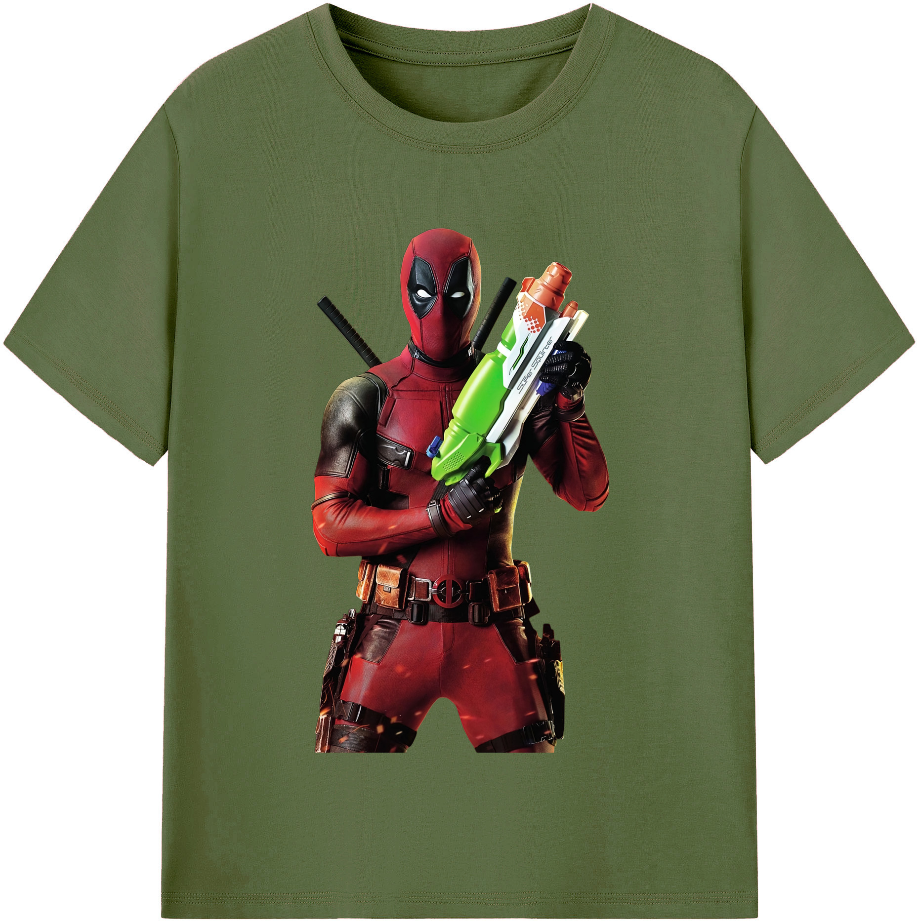（画像用） Deadpool デッドプール 綿100％半袖Tシャツ（フロントプリント）